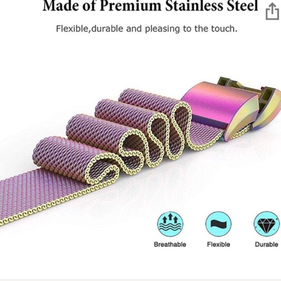 🛍 Fitbit Charge 3 Rose Gold Large Stainless Steel - Picture 3 of 7